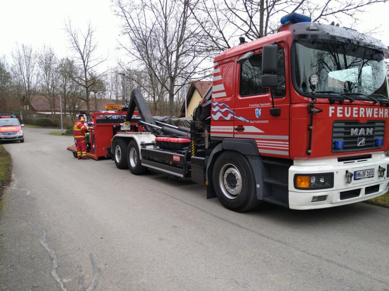 FW bereit zum Einsatz mit dem Teleskoplader.